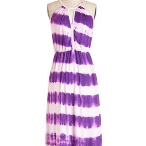 White and purple sun dress